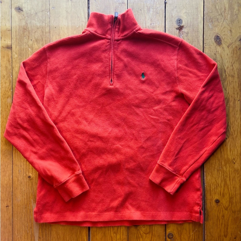 Orange Ralph Lauren long Sleeve shirt | M | 100% cotton | measurements bellow